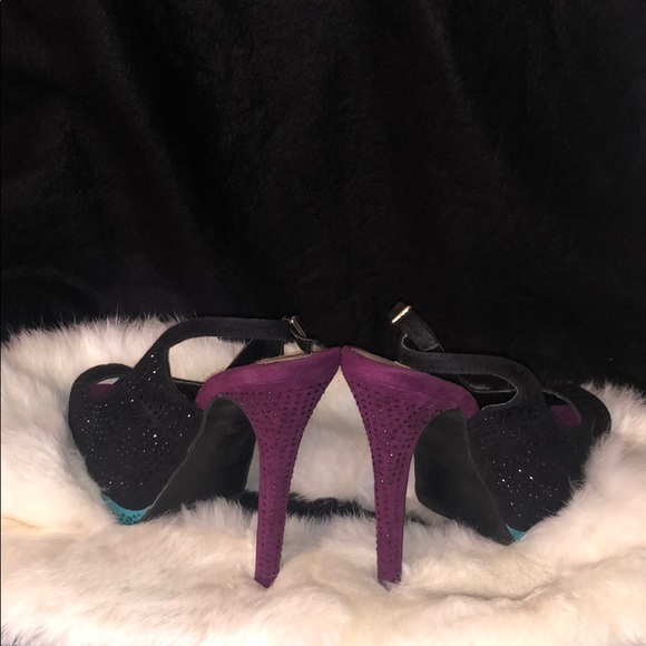 Multicolored peep toe platform heel - Picture 2 of 4